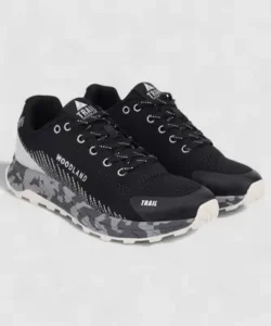 Woodland shoes for men with rugged design and durable leather finish